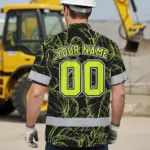 hi-vis-team-hawaiian-shirt-reflective-tapes-black-green-leaf-custom-c84b2.webp