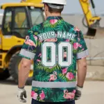 hi-vis-team-hawaiian-shirt-reflective-tapes-flamingo-flower-custom-b7001.webp