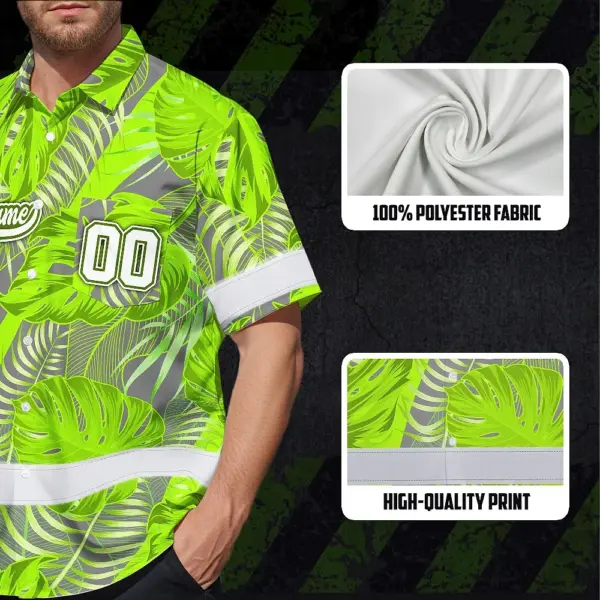 hi-vis-team-hawaiian-shirt-reflective-tapes-green-gray-leaf-custom-a3727.webp