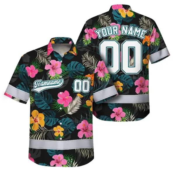 hi-vis-team-hawaiian-shirt-reflective-tapes-green-pink-flower-custom-94d09.webp