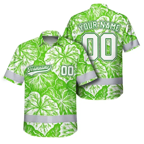 hi-vis-team-hawaiian-shirt-reflective-tapes-green-white-leaf-custom-bd3d1.webp