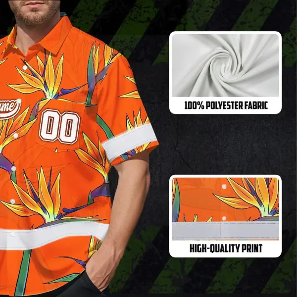 hi-vis-team-hawaiian-shirt-reflective-tapes-orange-flower-custom-1aad0.webp