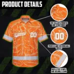 hi-vis-team-hawaiian-shirt-reflective-tapes-orange-leaf-custom-name-375d5.webp