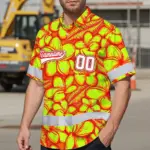 hi-vis-team-hawaiian-shirt-reflective-tapes-orange-lime-flower-b4697.webp