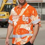 hi-vis-team-hawaiian-shirt-reflective-tapes-orange-white-flower-b455c.webp