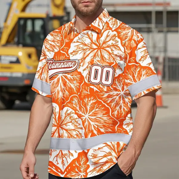 hi-vis-team-hawaiian-shirt-reflective-tapes-orange-white-leaf-custom-81649.webp