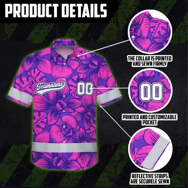 hi-vis-team-hawaiian-shirt-reflective-tapes-pink-violet-orchid-558d5.webp