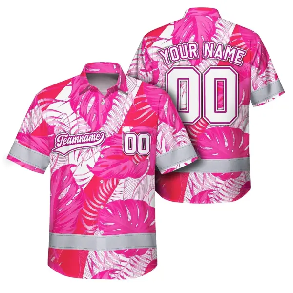 hi-vis-team-hawaiian-shirt-reflective-tapes-pink-white-flower-custom-57b4d.webp