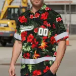 hi-vis-team-hawaiian-shirt-reflective-tapes-red-flower-custom-name-09c3e.webp