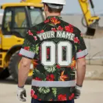 hi-vis-team-hawaiian-shirt-reflective-tapes-red-flower-custom-name-19ffa.webp