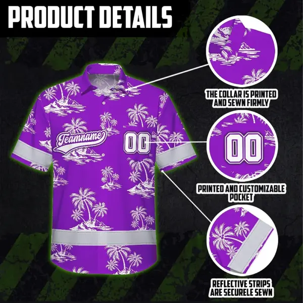 hi-vis-team-hawaiian-shirt-reflective-tapes-violet-white-flower-a4d59.webp