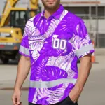 hi-vis-team-hawaiian-shirt-reflective-tapes-violet-white-leaf-custom-0bd40.webp