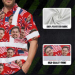 Hi-Vis-Hawaiian-Shirt-Reflective-Tapes-US-Flag-Blue-Red-3-Custom-Name-And-Image-Safety-Workwear-For-Workers,-Truckers,-Operators-9