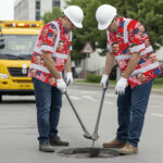 Hi-Vis-Hawaiian-Shirt-Reflective-Tapes-US-Flag-Blue-Red-3-Custom-Name-And-Image-Safety-Workwear-For-Workers,-Truckers,-Operators-MK3