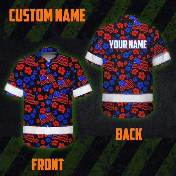 hi-vis-hawaiian-shirt-reflective-tapes-blue-red-neon-us-flag-flower-2988b.webp