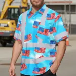 hi-vis-hawaiian-shirt-reflective-tapes-us-flag-blue-custom-name-a1961.webp