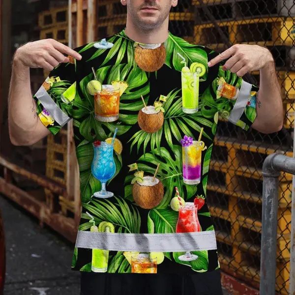 hi-vis-t-shirt-reflective-tapes-green-flower-drink-tropical-custom-45b16.webp