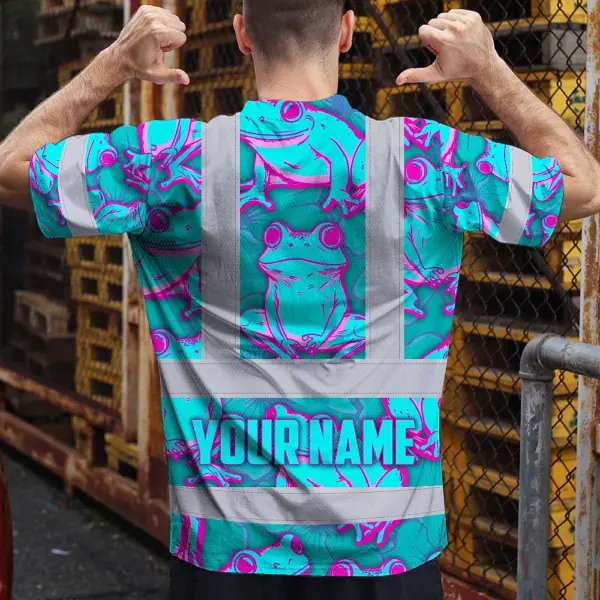 hi-vis-t-shirt-reflective-tapes-pink-and-blue-neon-frog-custom-name-1d745.webp