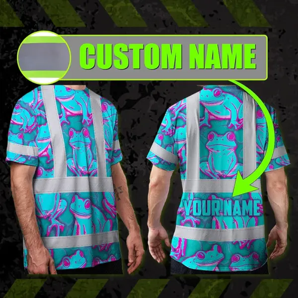 hi-vis-t-shirt-reflective-tapes-pink-and-blue-neon-frog-custom-name-688aa.webp