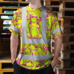 hi-vis-t-shirt-reflective-tapes-pink-and-lime-neon-frog-custom-name-e107b.webp