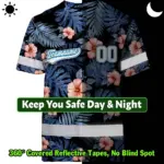 hi-vis-team-t-shirt-reflective-tapes-blue-pink-flower-custom-name-14c34.webp