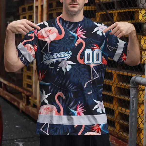 hi-vis-team-t-shirt-reflective-tapes-pink-flamingo-custom-name-and-b0bfa.webp