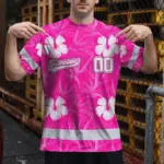 hi-vis-team-t-shirt-reflective-tapes-pink-white-flower-custom-name-5fb89.webp
