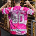 hi-vis-team-t-shirt-reflective-tapes-pink-white-flower-custom-name-c386a.webp
