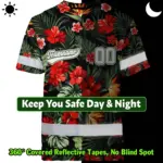 hi-vis-team-t-shirt-reflective-tapes-red-flower-custom-name-and-59d0c.webp