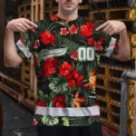 hi-vis-team-t-shirt-reflective-tapes-red-flower-custom-name-and-7d384.webp