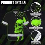 Black-Hi-Vis-Hawaiian-Shirt-Skull-USA-Flag-Orange-Reflective-Custom-Name-Safety-Workwear-for-Workers,-Truckers,-Skull-Lover-6