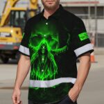 Hi-Vis-Hawaiian-Shirt-Pattern-Skull-Reflective-Safety-Workwear-For-Skull-Lovers,-Workers,-Runners,-Truckers-3