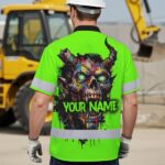 Hi-Vis-Hawaiian-Shirt-Reflective-Green-Neon-Paint-Plash-Skull-Custom-Name-for-Workers,-Truckers-4