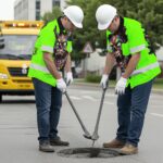 Hi-Vis-Hawaiian-Shirt-Reflective-Green-Neon-Paint-Plash-Skull-Custom-Name-for-Workers,-Truckers-5