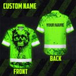 Hi-Vis-Hawaiian-Shirt-Reflective-Green-Neon-Vintage-Skull-Custom-Name-Safety-Workwear-For-Runners,-Skull-Lover,-Trucker-2