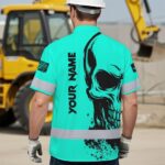 Hi-Vis-Hawaiian-Shirt-Reflective-Mint-Neon-Skull-Custom-Name-Safety-Workwear-For-Cyclists,-Skull-Lover-4