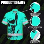 Hi-Vis-Hawaiian-Shirt-Reflective-Mint-Neon-Skull-Custom-Name-Safety-Workwear-For-Cyclists,-Skull-Lover-6
