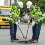 Hi-Vis-Hawaiian-Shirt-Reflective-Tapes-Green-Lime-Tulips-Custom-Name-Safety-Workwear-For-Workers,-Truckers,-Operators-MK3