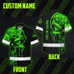 Hi-Vis-Hawaiian-Shirt-Safety-Workwear-With-Bold-Skull-Camo-In-Neon-Green-And-Name-Customization-for-Workers,-Truckers-2
