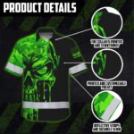 Hi-Vis-Hawaiian-Shirt-Safety-Workwear-With-Bold-Skull-Camo-In-Neon-Green-And-Name-Customization-for-Workers,-Truckers-6