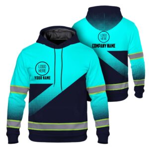 High Visibility Hoodie, Reflective Long Sleeve Hoodie for Uniform, Riders, Cyclists & Outdoor Work
