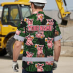 Hi-Vis-Hawaiian-Shirt-Reflective-Tapes-Funny-Pig-Beer-Custom-Name-Safety-Workwear-For-Workers,-Truckers,-Operators-4