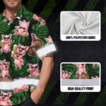 Hi-Vis-Hawaiian-Shirt-Reflective-Tapes-Funny-Pig-Beer-Custom-Name-Safety-Workwear-For-Workers,-Truckers,-Operators-7