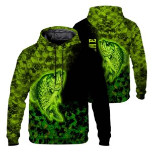 Hi Vis Hoodie Reflective Tapes Fish Lime Neon Custom Name Safety Workwear For Workers, Truckers, Operators