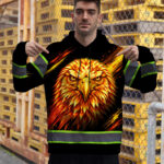 Hi-Vis-Hoodie-Reflective-Tapes-Orange-Neon-Eagle-Custom-Name-Safety-Workwear-For-Workers,-Runners,-Cyclists,-Patriotic-2